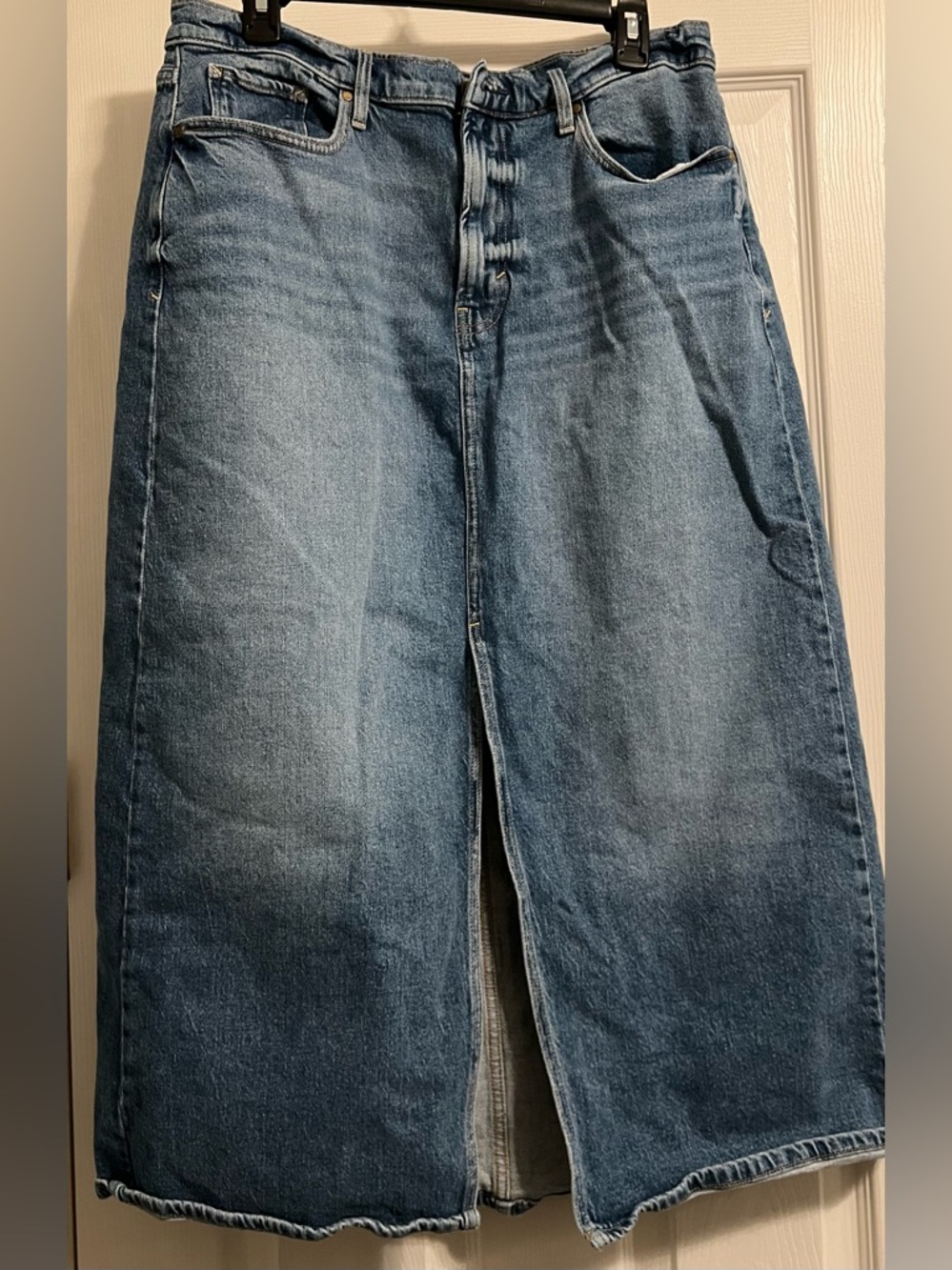a.n.a a new approach Blue Denim Maxi Skirt - Picture 3 of 10